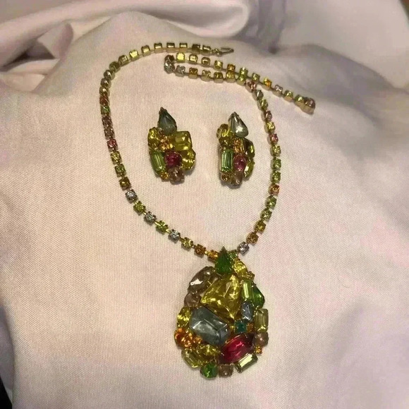 JULIANA Delizza & Elster Studio Girl Heirloom Parure Choker Necklace & Earrings - Picture 15 of 15